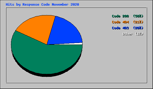 Hits by Response Code November 2020